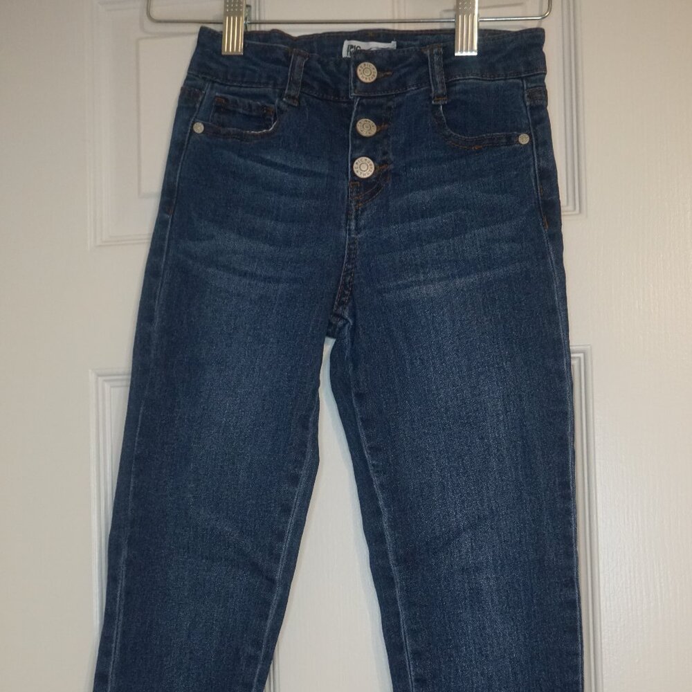 Girls Epic thread jeans, Button fly Frayed Hem size 8